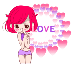 Everyday KAWAII PinkGirl sticker #8079928