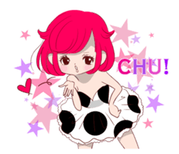 Everyday KAWAII PinkGirl sticker #8079929