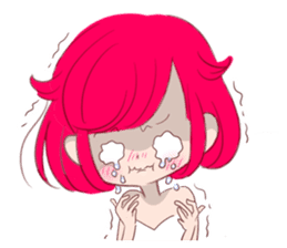 Everyday KAWAII PinkGirl sticker #8079930