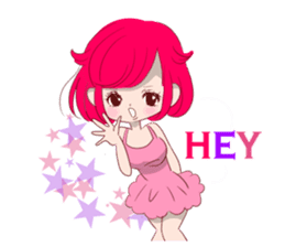 Everyday KAWAII PinkGirl sticker #8079931