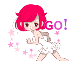 Everyday KAWAII PinkGirl sticker #8079932