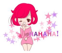 Everyday KAWAII PinkGirl sticker #8079933