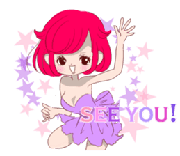 Everyday KAWAII PinkGirl sticker #8079934