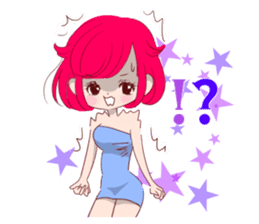 Everyday KAWAII PinkGirl sticker #8079936