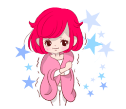 Everyday KAWAII PinkGirl sticker #8079938