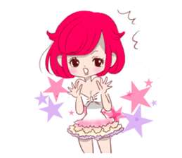 Everyday KAWAII PinkGirl sticker #8079940