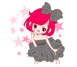 Everyday KAWAII PinkGirl sticker #8079941