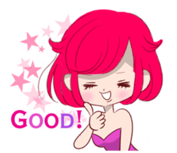 Everyday KAWAII PinkGirl sticker #8079944