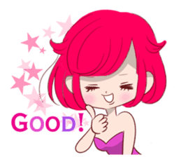 Everyday KAWAII PinkGirl sticker #8079944