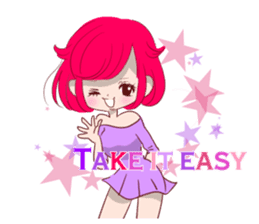 Everyday KAWAII PinkGirl sticker #8079945