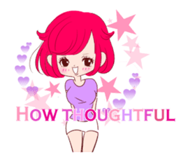 Everyday KAWAII PinkGirl sticker #8079946