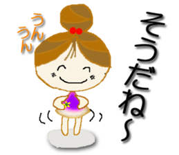 Cute cherry girl sticker #8080384