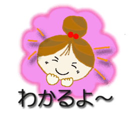 Cute cherry girl sticker #8080385