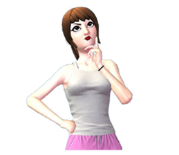 miss. nucharin female fitness sticker #8080568