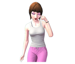 miss. nucharin female fitness sticker #8080575