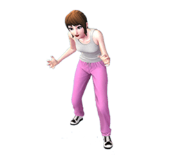 miss. nucharin female fitness sticker #8080589