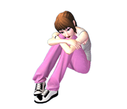 miss. nucharin female fitness sticker #8080590