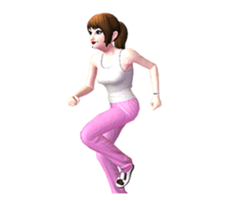 miss. nucharin female fitness sticker #8080594