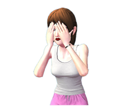 miss. nucharin female fitness sticker #8080597