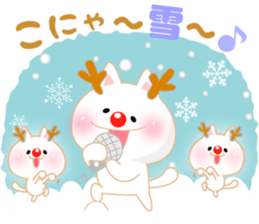 Soft pastel cat there were.Winter. sticker #8080885