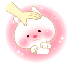 Soft pastel cat there were.Winter. sticker #8080904