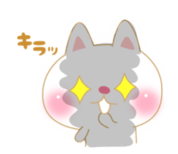 Soft pastel cat there were.Winter. sticker #8080909
