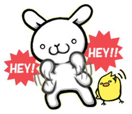 Funny Rabbit & Chick LIVE ver. sticker #8081526