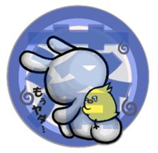 Funny Rabbit & Chick LIVE ver. sticker #8081533
