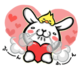 Funny Rabbit & Chick LIVE ver. sticker #8081542