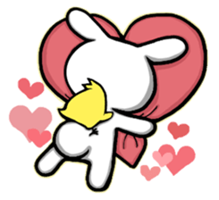 Funny Rabbit & Chick LIVE ver. sticker #8081560