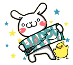 Funny Rabbit & Chick LIVE ver. sticker #8081561