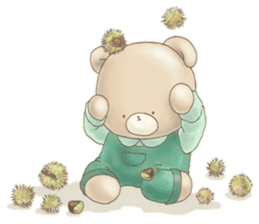 Cute bear and rabbit 3 by Torataro sticker #8081813