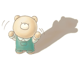 Cute bear and rabbit 3 by Torataro sticker #8081819