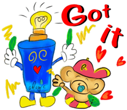 Rossy bears Magic power of love sticker #8082885