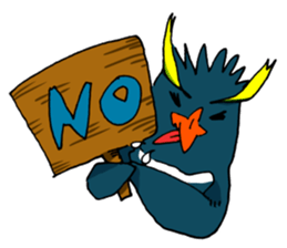 Surfer penguin sticker #8082925