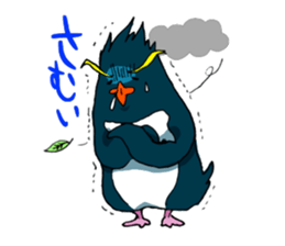 Surfer penguin sticker #8082930