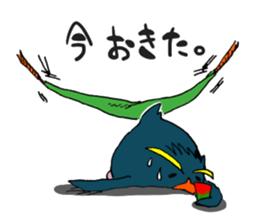 Surfer penguin sticker #8082934