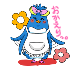 Surfer penguin sticker #8082947