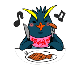 Surfer penguin sticker #8082948