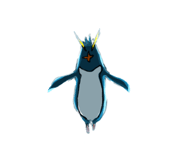 Surfer penguin sticker #8082951