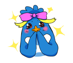 Surfer penguin sticker #8082952