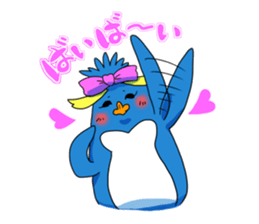 Surfer penguin sticker #8082963