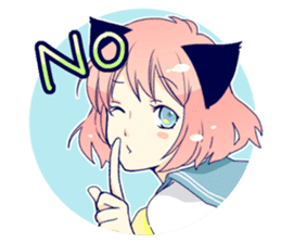 Cat ear girl Necoco part3 sticker #8083301