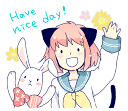 Cat ear girl Necoco part3 sticker #8083306