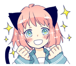 Cat ear girl Necoco part3 sticker #8083312