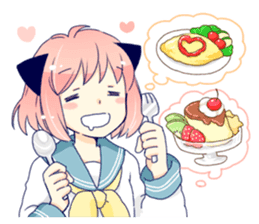 Cat ear girl Necoco part3 sticker #8083321