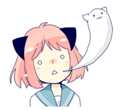 Cat ear girl Necoco part3 sticker #8083327
