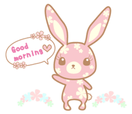 Flower Bunny (English version) sticker #8083620