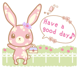 Flower Bunny (English version) sticker #8083623