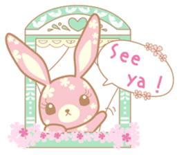 Flower Bunny (English version) sticker #8083624